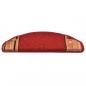Preview: Treppenmatten Selbstklebend 15 Stk. Rot 65x21x4 cm  