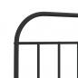 Preview: Bettgestell mit Kopf- und Fußteil Metall Schwarz 100x200 cm