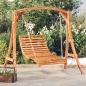 Preview: ARDEBO.de - Hollywoodschaukel Massivholz Fichte mit Teak-Finish