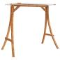 Preview: Hollywoodschaukel mit Dach Massivholz Fichte mit Teak-Finish