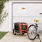 Preview: ARDEBO.de - Fahrradanhänger Hunde Orange und Grau Oxford-Gewebe und Eisen