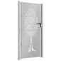 Preview: Gartentor 105x180 cm Cortenstahl Baum-Design