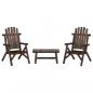 Preview: ARDEBO.de - 3-tlg. Garten-Lounge-Set Massivholz Fichte