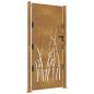 Preview: Gartentor 105x205 cm Cortenstahl Gras-Design