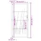 Preview: Gartentor 105x205 cm Cortenstahl Gras-Design