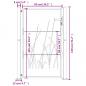 Preview: Gartentor 105x130 cm Cortenstahl Gras-Design