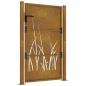 Preview: Gartentor 105x130 cm Cortenstahl Gras-Design