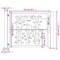Preview: Gartentor 105x105 cm Cortenstahl Bambus-Design