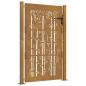 Preview: Gartentor 105x130 cm Cortenstahl Bambus-Design