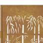 Preview: Gartentor 105x130 cm Cortenstahl Bambus-Design