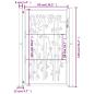 Preview: Gartentor 105x130 cm Cortenstahl Bambus-Design
