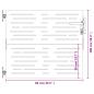 Preview: Gartentor 85x100 cm Cortenstahl Quadratisches Design