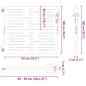 Preview: Gartentor 85x100 cm Cortenstahl Quadratisches Design