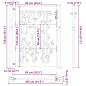 Preview: Gartentor 105x130 cm Cortenstahl Bambus-Design