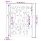 Preview: Gartentor 105x130 cm Cortenstahl Bambus-Design