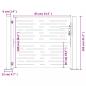 Preview: Gartentor 105x105 cm Cortenstahl Quadratisches Design