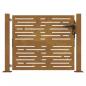 Preview: Gartentor 105x105 cm Cortenstahl Quadratisches Design