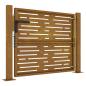 Preview: Gartentor 105x105 cm Cortenstahl Quadratisches Design