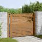Preview: Gartentor 105x105 cm Cortenstahl Quadratisches Design