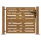 Preview: Gartentor 105x105 cm Cortenstahl Quadratisches Design