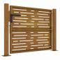 Preview: Gartentor 105x105 cm Cortenstahl Quadratisches Design