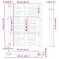 Preview: Gartentor 105x130 cm Cortenstahl Quadratisches Design