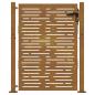 Preview: Gartentor 105x130 cm Cortenstahl Quadratisches Design