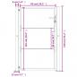 Preview: Gartentor 105x130 cm Cortenstahl