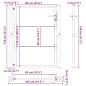 Preview: Gartentor 105x130 cm Cortenstahl