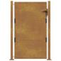 Preview: Gartentor 105x130 cm Cortenstahl