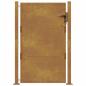 Preview: Gartentor 105x130 cm Cortenstahl