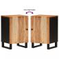 Preview: Badschrank 38x33x58 cm Massivholz Akazie
