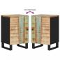 Preview: Badschrank 38x33x58 cm Altholz Massiv