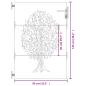 Preview: Gartentor 85x125 cm Cortenstahl Baum-Design