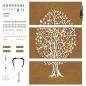 Preview: Gartentor 85x125 cm Cortenstahl Baum-Design