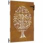 Preview: Gartentor 85x125 cm Cortenstahl Baum-Design