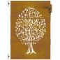 Preview: Gartentor 85x125 cm Cortenstahl Baum-Design