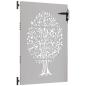 Preview: Gartentor 85x125 cm Cortenstahl Baum-Design