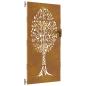 Preview: Gartentor 85x200 cm Cortenstahl Baum-Design