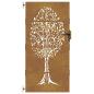 Preview: Gartentor 85x200 cm Cortenstahl Baum-Design