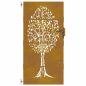 Preview: Gartentor 85x200 cm Cortenstahl Baum-Design