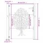 Preview: Gartentor 105x155 cm Cortenstahl Baum-Design