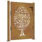 Preview: Gartentor 105x155 cm Cortenstahl Baum-Design