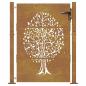 Preview: Gartentor 105x155 cm Cortenstahl Baum-Design