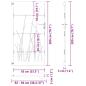 Preview: Gartentor 85x200 cm Cortenstahl Gras-Design