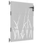 Preview: Gartentor 85x150 cm Cortenstahl Gras-Design