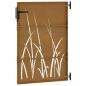 Preview: Gartentor 85x150 cm Cortenstahl Gras-Design