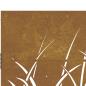 Preview: Gartentor 85x100 cm Cortenstahl Gras-Design