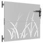 Preview: Gartentor 85x100 cm Cortenstahl Gras-Design