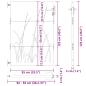 Preview: Gartentor 85x125 cm Cortenstahl Gras-Design